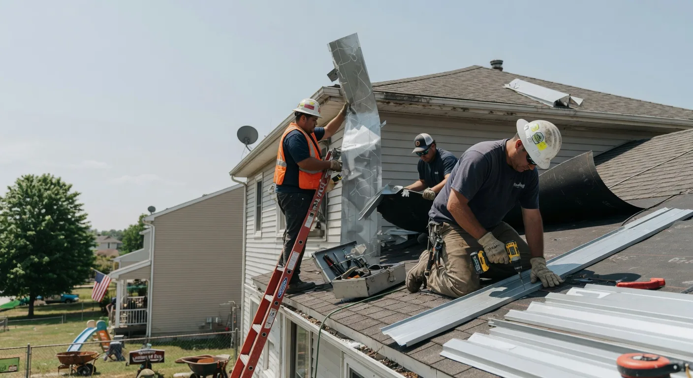 Storm Damage Metal Roof Repair in Humeston, IA